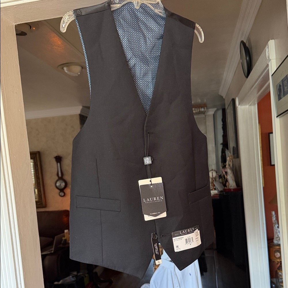 Ralph Lauren Men's Black Vest
